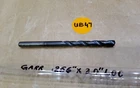 Garr .256" X 2" Loc 2-FL Carbide Coolant Drill, 4.33 Oal New. Price: $30.00.