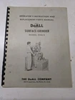 Doall Surface Grinder DH612 Instruction Parts List Book Manual Operator Used. Price: $240.98.