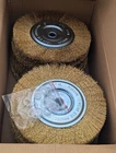 Wire Brush Brass Bench Grinder Wheel 8", Fits 1/2" & 5/8" Arbor, New Lot Of 15. Price: $67.00.