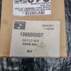 Ross 1968B5007 Flow Control Valve New Oem Genuine 3/4" Npt Port Made Usa. Price: $35.95.