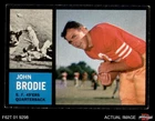 1962 Topps #152 John Brodie 49ERS Stanford 3 - Vg Ungraded. Price: $8.25.