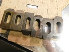 6 Te-co 30504 Setup Hold Down Serrated Clamps 2.5"L X 1.125"W 1/2" .43" Slot Used. Price: $40.00.