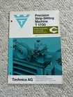 Technica Precision Strip-slitting Machine 1700 Sales Catalog, Swiss Made Used. Price: $15.00.