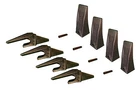 4 Mini Excavator Bucket Teeth, Weld-on Shanks & Pins X156L, T230X156, P156 New. Price: $149.19.