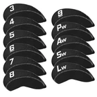 Craftsman Golf 11PCS/SET Neoprene Iron Headcover With Large No For All Black New. Price: $22.15.