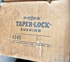 Dodge 4545 X 4-3/8" Bore Taperlock Bushing 117442 New. Price: $260.00.