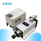 220V Square Spindle Motor With Flange ER20 Air-cooling 3.5KW New. Price: $548.02.