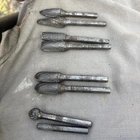 Carbide Rotary Burr Set Tree Head Double Cut Dia 1/4 Used. Price: $40.00.