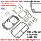 For Ingersoll Rand SS3 Reed Valve & Head Gasket Repair Kit Rebuild 97330658 New. Price: $80.99.