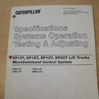 Caterpillar EP13T EP15T EP18T EP20T Forklift Microcommand Service Manual Acceptable. Price: $32.50.