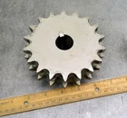 Martin D60B18H Double Roller Chain Sprocket #60 Teeth 1" Bore Used. Price: $57.99.