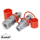 5/8 Orfs Flat Face Hydraulic Quick Connect Coupler, Bulkhead Skid Steer Mount New. Price: $79.95.