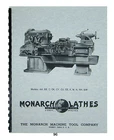 Monarch Lathe Install, Op & Parts Manual Models Aa, Bb, C, Ck, Cy, Cu, #96 New. Price: $25.00.