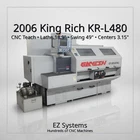2006 King Rich KR-L480 Cnc Teach Lathe 18.9" Swing 49" Centers 3.15" Bore 10HP Used. Price: $10650.00.