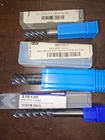 3/8", 1/4", 5/16" Carbide End Mills Gws/benchmark & Flute Hp Coated New. Price: $40.00.