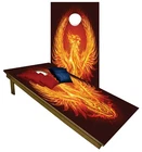 Phoenix Cornhole Beanbag Toss Game Bags Board Fire Bird Black Set New. Price: $275.00.