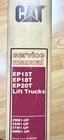 Caterpillar EP15T EP18T EP20T Forklift Truck Service Repair Manual Good. Price: $126.65.