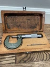 Mitutoyo Mfg Co. Micrometer Tungsten Carbide Tip Made Japan Wood Box Nl Used. Price: $75.00.