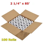 2 1/4" X 85' First Data FD130 FD100TI Thermal Paper Rolls Cash Register Tape New. Price: $54.96.