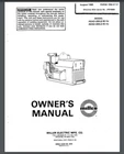 Miller AEAD-200LE Welder Owner & Parts Manual 1985 Comb Bound Gloss Covers Brand. Price: $21.95.
