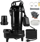 1HP Sewage Grinder Sump Pump, Cast Iron Submersible Effluen Pumps 110V 6400GPH New. Price: $298.99.