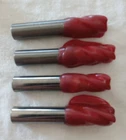 Lot Of 4- 1/2" End Mill Bits (2-SGS, 1-GARR, 1-MELIN) Flute New. Price: $40.00.