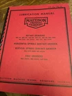 Mattison Surface Grinder Lubrication Manual No. 24 48 60 84 96 108 Hor Vert B85 Used. Price: $25.00.