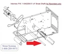 Intermec P/n: 1-040258-01 PX4I Series & PX45 4" Break Shaft Seller. Price: $45.00.