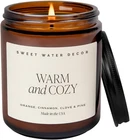 Sweet Water Decor Warm & Cozy Candle 40+ Hour Burn Made In Usa New. Price: $35.32.