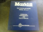 Marklift 30 4 X Self Propelled Boom Operation Maintenance Manual Acceptable. Price: $75.00.