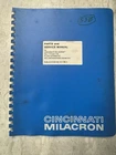 Cincinnati Milacron Plain Automatic Milling Machine Parts And Service Manual Used. Price: $49.99.
