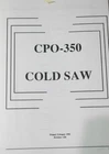 Scotchman CPO350 Coldsaw Instructions ,operations And Parts Manual 1992 New. Price: $49.97.