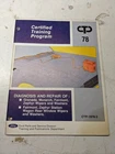 Certified Training Program Ctp 1978 Wiper Washers Window Diagnosis Manual Ford Used. Price: $27.50.