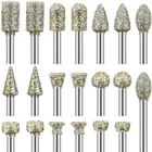 For Rotary Tool Grinding Heads 20PCS 3MM Diamond Burr Set Carving Engraving New. Price: $13.16.
