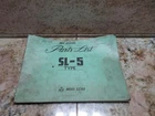 Mori Seiki Parts List Type SL-5 Mh 2000G NO-570 Cnc Lathe Manual Used. Price: $99.99.