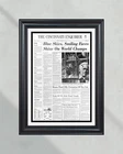1975 Cincinnati Reds World Series Champs Framed Newspaper Print. Price: $119.99.