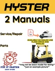 Hyster Forklift (C098) E100XLS Service Repair Shop Parts Manual Pdf On Usb Like. Price: $59.99.