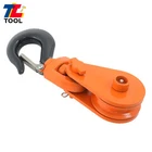 2 Ton Snatch Block Swivel Hook 3" Sheave 3/8" Wire Rope Orange Pulley New. Price: $22.10.