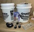Oneida Air Systems Dust Deputy Cyclone Separator Kit With Bucket And Hose Open. Price: $129.99.