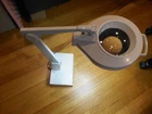 Dazor 8MC-100 Circline Magnifier Lamp Desk Top Weighted Base Magnifying Lens Used. Price: $199.00.