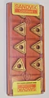 10 New Sandvik Coromant Triangle Turning Inserts! Tnmg 04 16-MF 4025 / 334-MF. Price: $35.99.