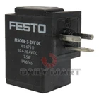 New In Box Festo MSEB-3-24V Dc 389614 Solenoid Valve Coil. Price: $54.80.
