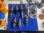 8 Pieces CAT40 Cnc Tool Lot ER16, End Mill Holders, Kennametal / Hertel Used. Price: $220.00.