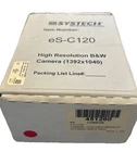 Systech Baumer Electric ES-C120 High Resolution B&w Camera (1392X1040). New! G5. Price: $300.00.
