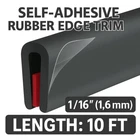 Rubber Edge Trim Channel Self Adhesive 10FT Black Epdm Seal 1/16" Car Door New. Price: $12.52.