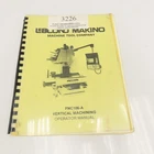 Leblond Makino Fnc 106-A Vertical Machining Operator Manual Used. Price: $48.74.