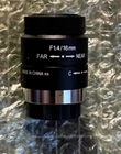 Keyence CA-LH16 Low Distortion C-mount Camera Lens F1.4/16MM New. Price: $81.00.