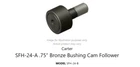 SFH-24-A .75" Bronze Bushing Cam Follower New. Price: $11.00.