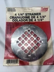 Oatey #42005 4-1/4" Stainless Steel Shower Drain Cover Strainer New. Price: $8.00.