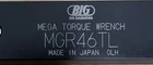 Big Daishowa MGR46TL Torque Wrench, Adjustable Metric Non-ratcheting Black Used. Price: $300.00.